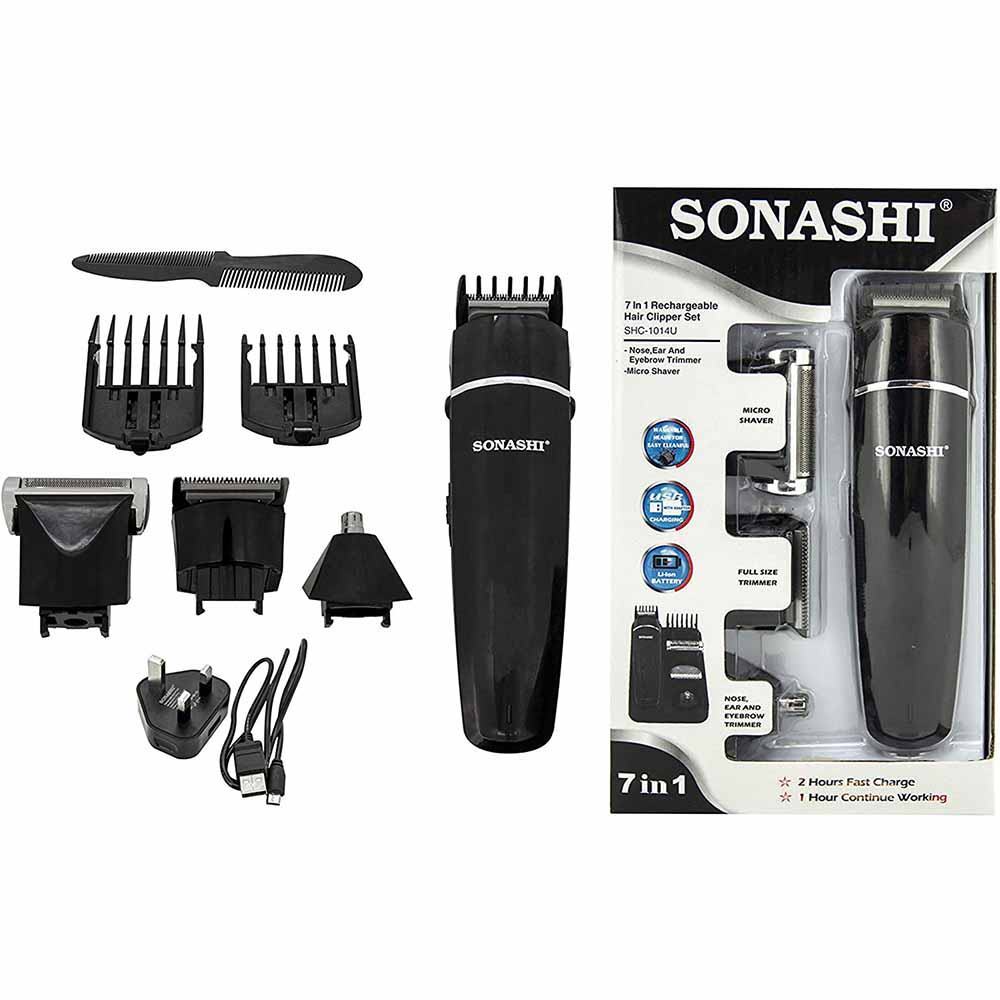 Sonashi 7 In 1 Rechargeable Hair Clipper For Men