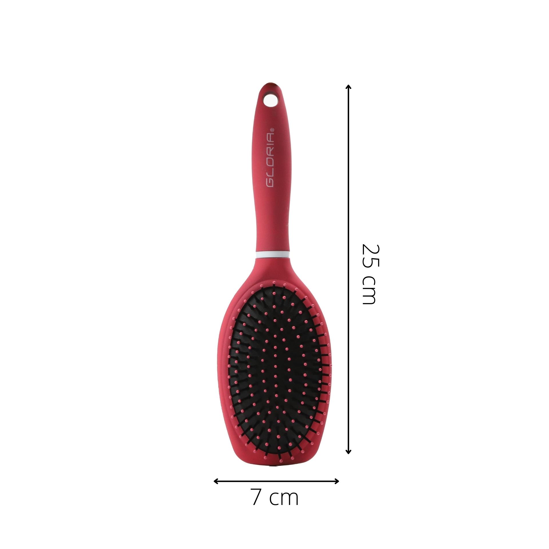 Gloria Hair Brush, Premium Plastic Hair Comb, Paddle Hair Brush for Unisex-  Black