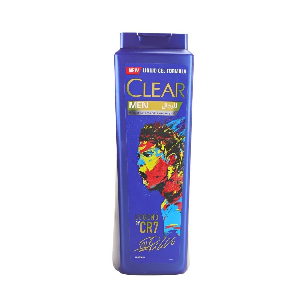 Clear Men Anti Dandruff Shampoo Legend by CR7 with New Liquid Gel Formula-  600ml